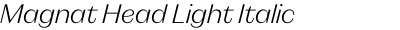 Magnat Head Light Italic